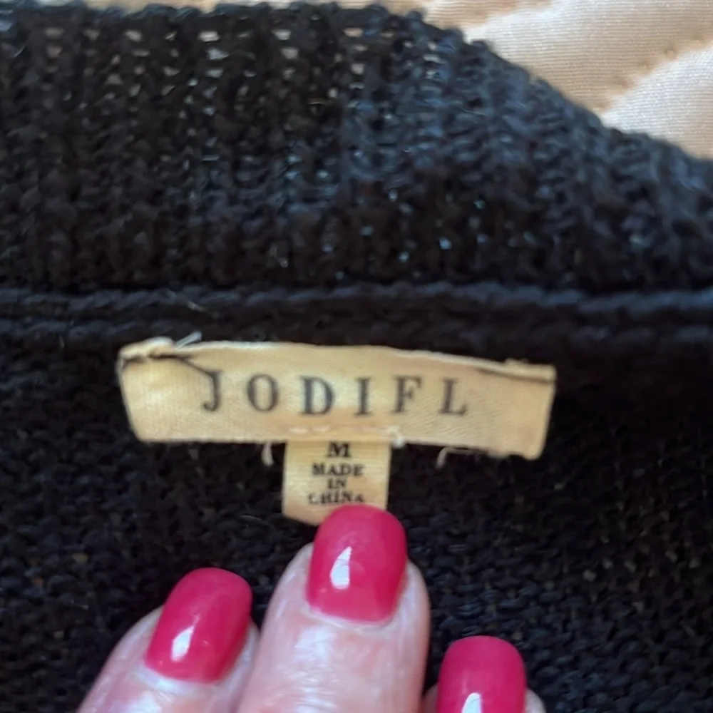 Jodifl Oversized Metallic Leopard Sweater Top - Picture 8 of 8